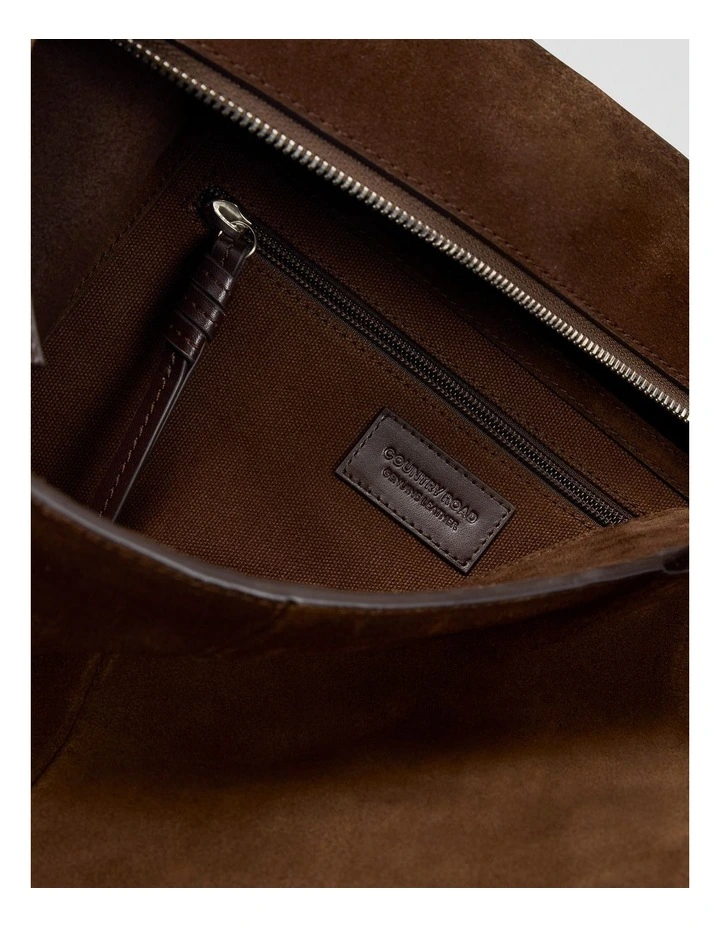 Suede Heritage Shopper in Chocolate image 3