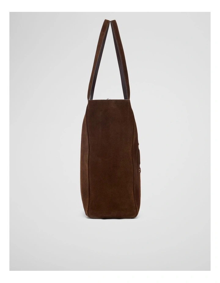 Suede Heritage Shopper in Chocolate image 4