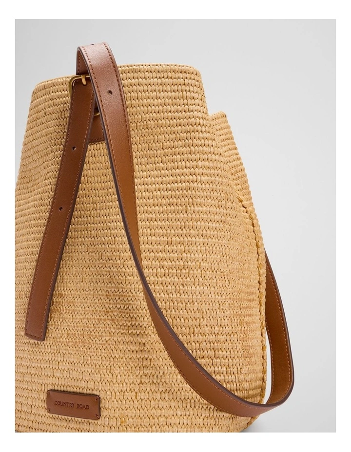 Olivia Bucket Bag in Natural image 3