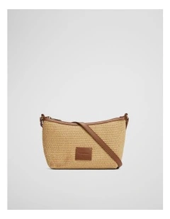 Lila Woven Crossbody Bag in Natural