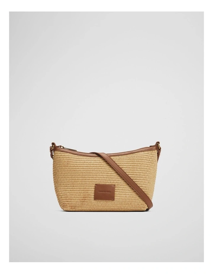 Lila Woven Crossbody Bag in Natural image 1