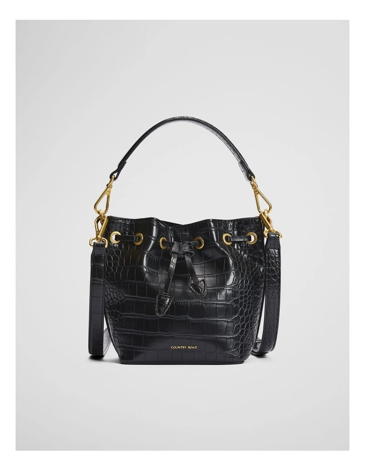 Mini Bucket Bag in Black Multi image 1