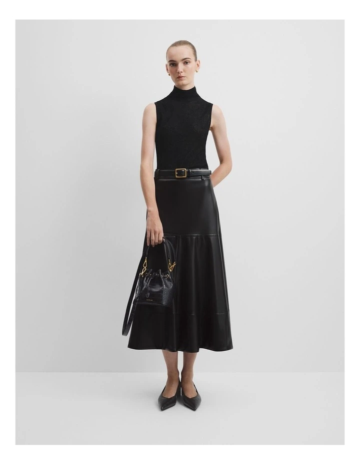 Mini Bucket Bag in Black Multi image 2