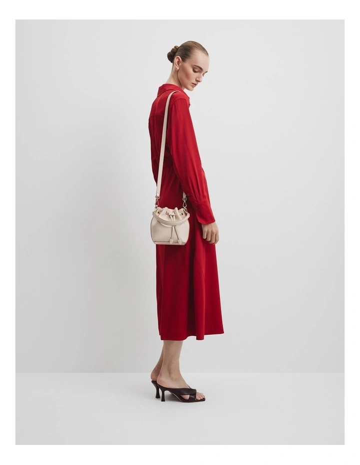 Mini Bucket Bag in Buff image 2