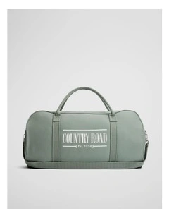 Australian Cotton Heritage Zip Canvas Tote in Bay Green