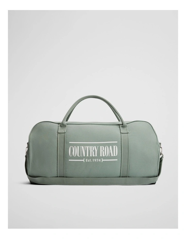 Australian Cotton Heritage Zip Canvas Tote in Bay Green image 1