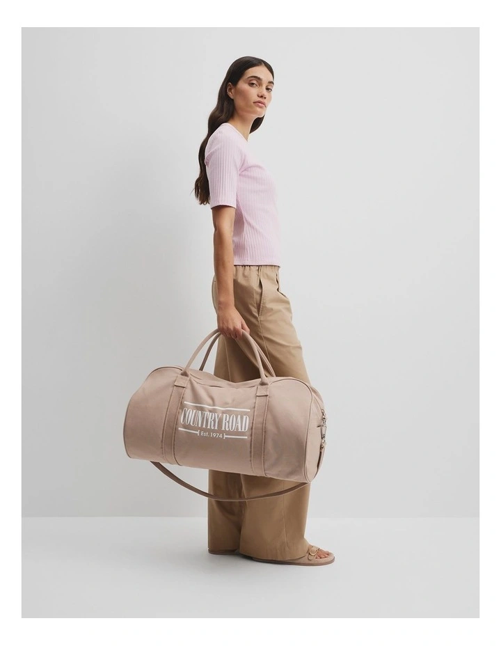 Australian Cotton Heritage Zip Canvas Tote in Buff image 2