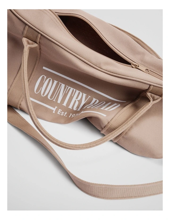 Australian Cotton Heritage Zip Canvas Tote in Buff image 3