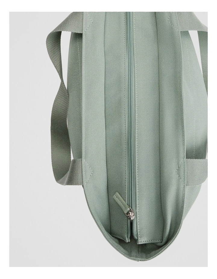 Australian Cotton Printed Heritage Shopper in Bay Green image 4