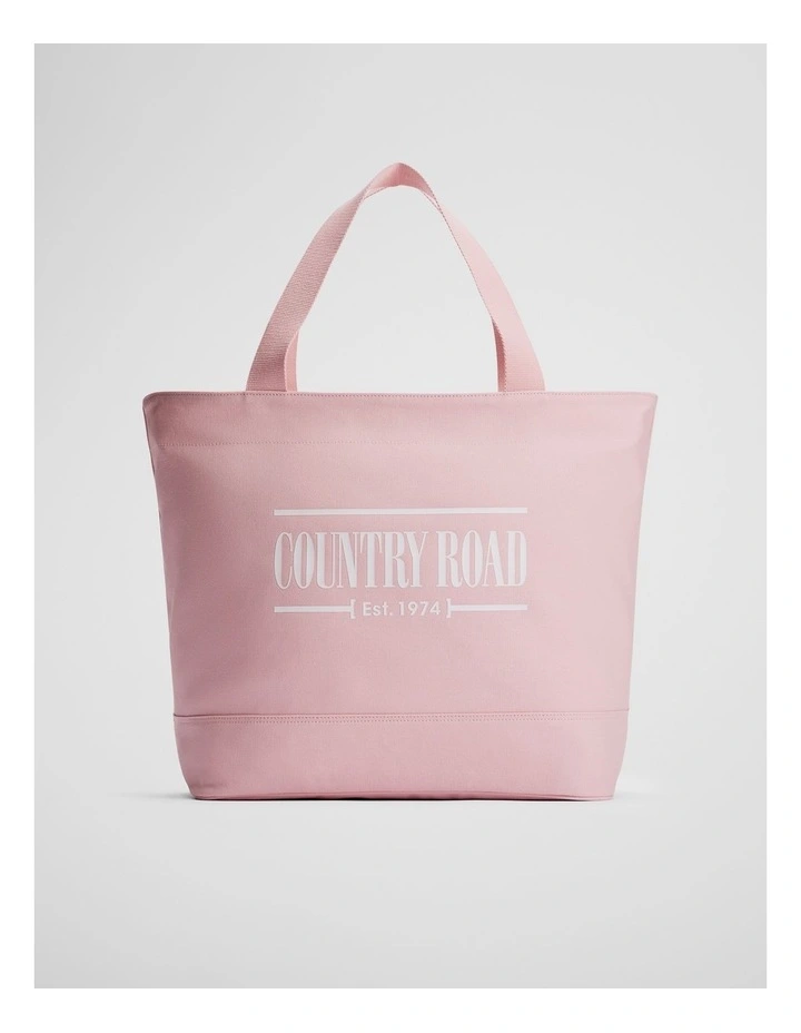 Australian Cotton Printed Heritage Shopper in Floss Pink image 1
