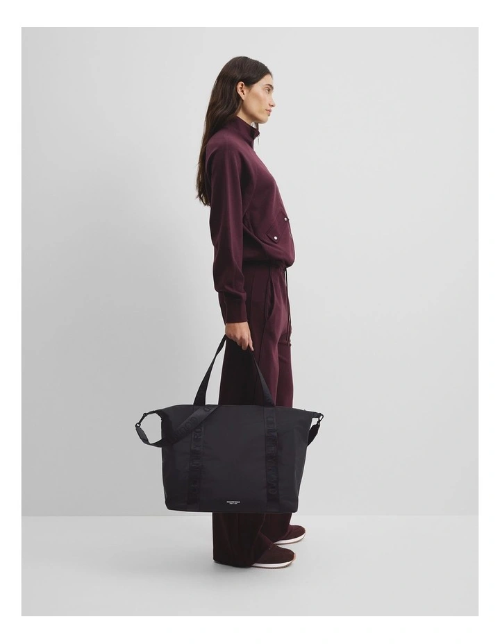 Soft Travel Tote in Black image 2