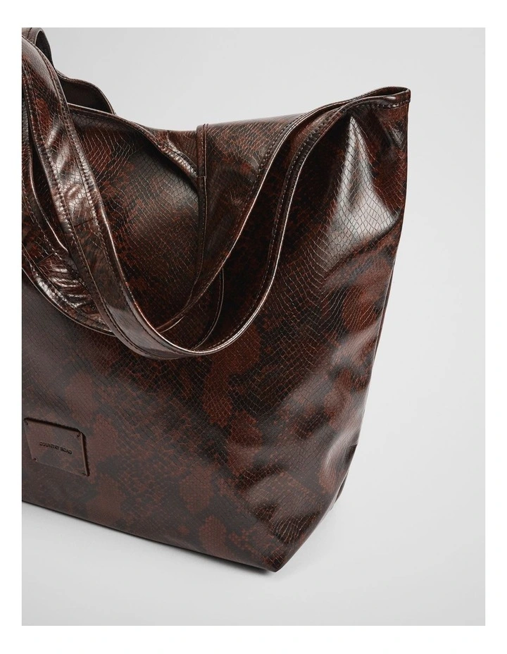 Hobo Shopper Bag in Snake Multi image 3