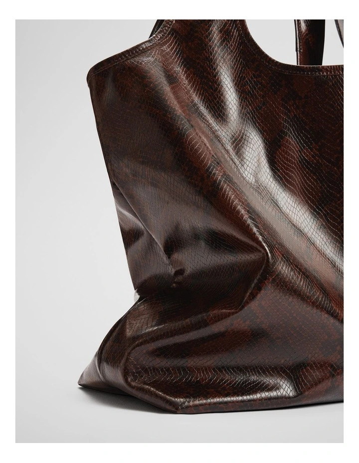 Hobo Shopper Bag in Snake Multi image 4