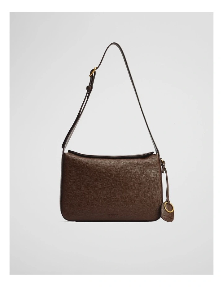 Foldover Shoulder Bag in Espresso image 1