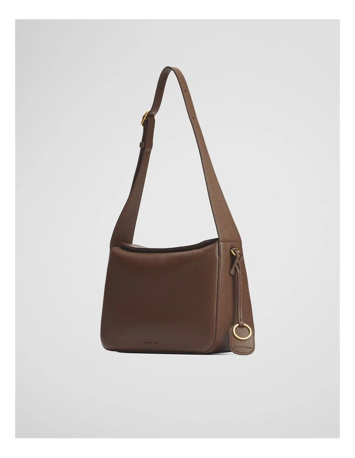 Foldover Shoulder Bag in Espresso image 3