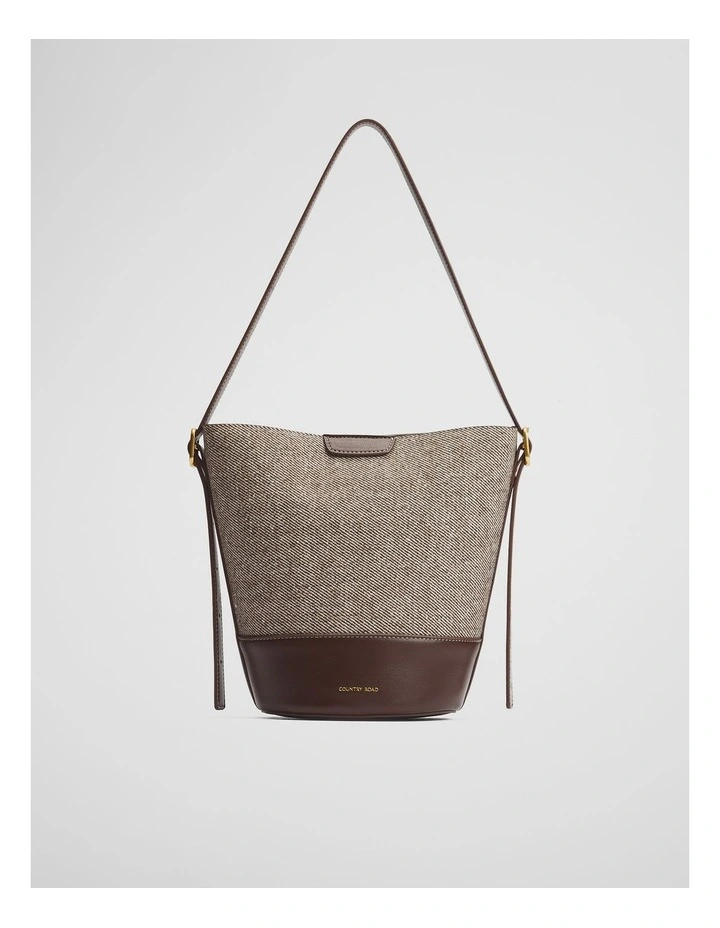 Structured Bucket Bag in Espresso image 1