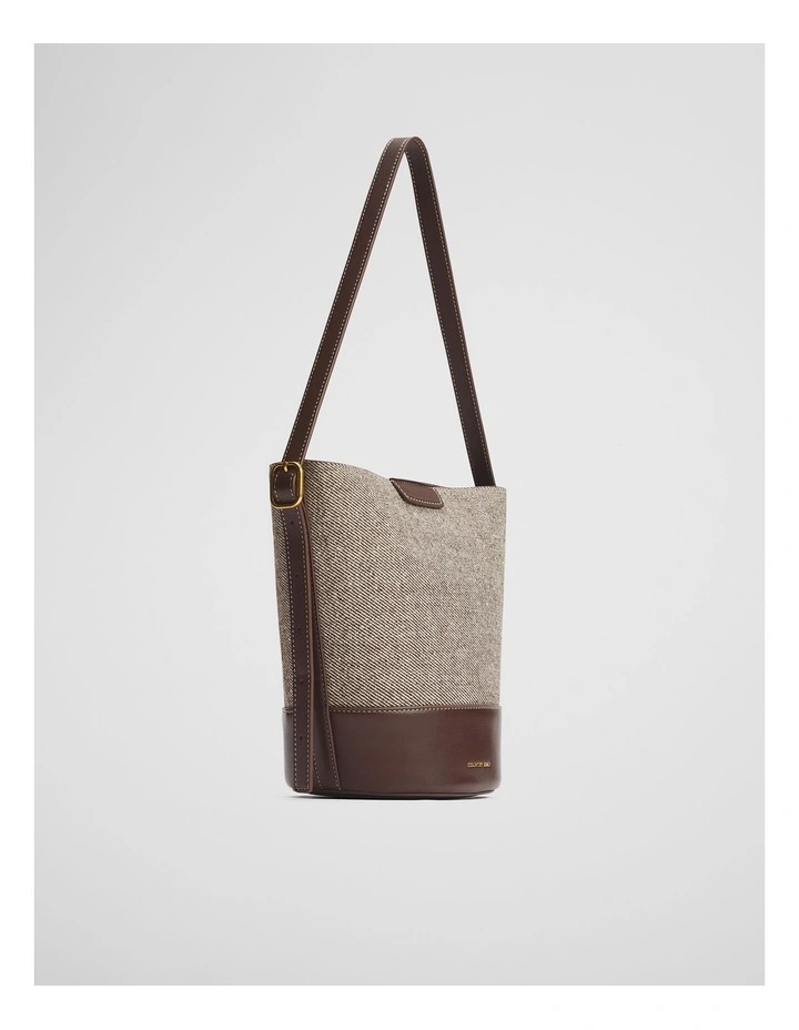 Structured Bucket Bag in Espresso image 3