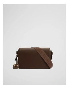 Cr Foldover Crossbody Bag in Espresso