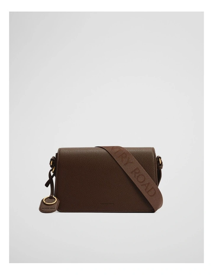 Cr Foldover Crossbody Bag in Espresso image 1