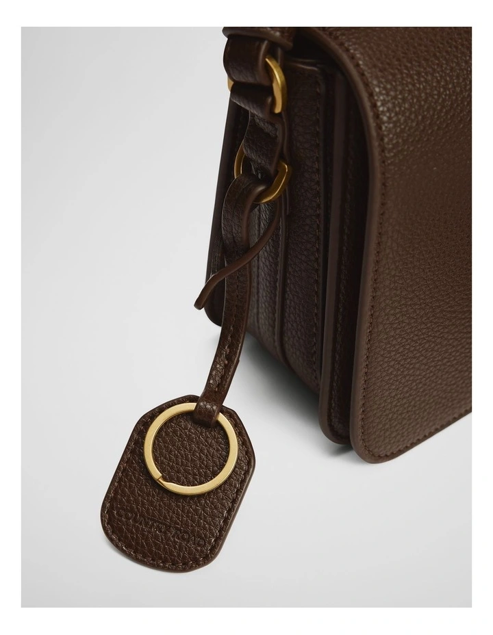 Cr Foldover Crossbody Bag in Espresso image 3