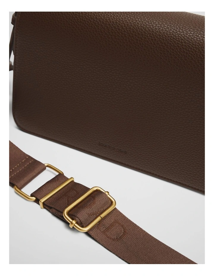 Cr Foldover Crossbody Bag in Espresso image 4