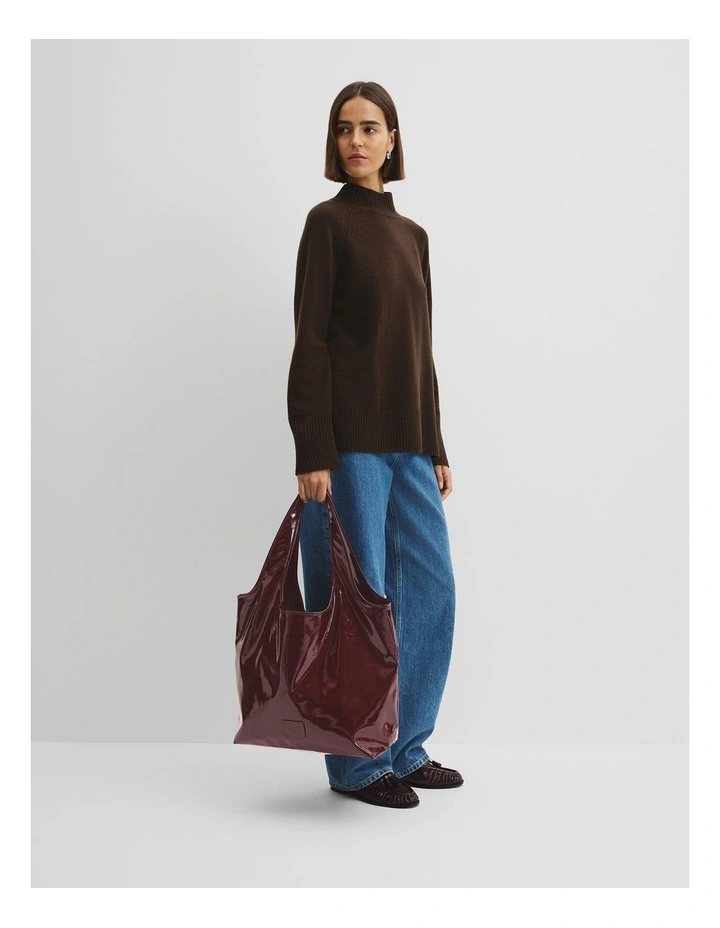 Cr Hobo Shopper in Plum image 2