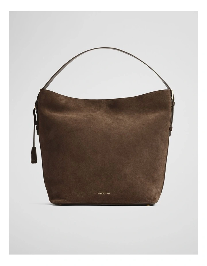 Isla Leather Tote Bag in Chocolate image 2