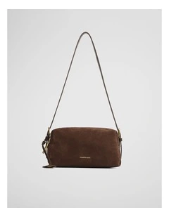 Isla Leather Shoulder Bag in Chocolate
