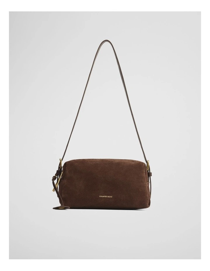 Isla Leather Shoulder Bag in Chocolate image 1