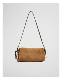 Isla Leather Shoulder Bag in Camel