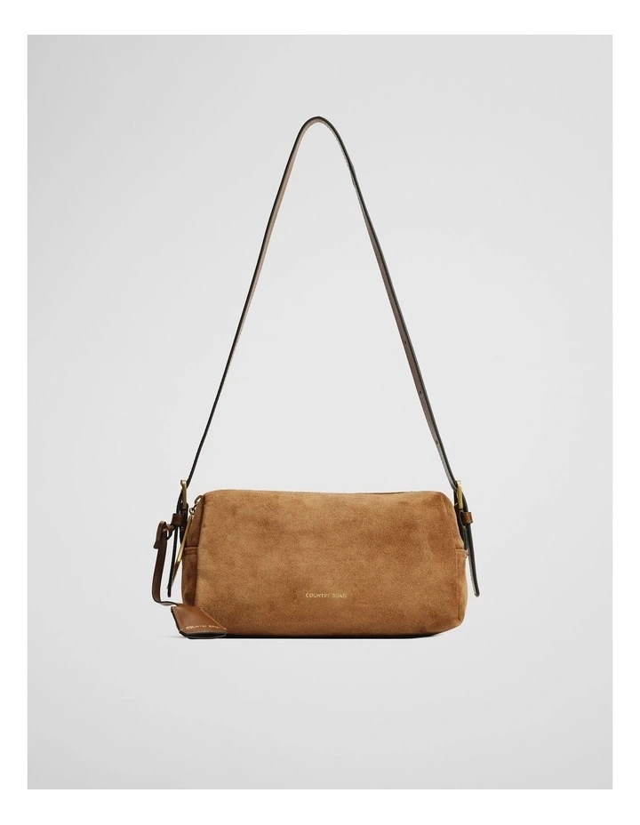Isla Leather Shoulder Bag in Camel image 1