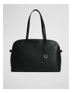 Buckle Detail Tote in Black