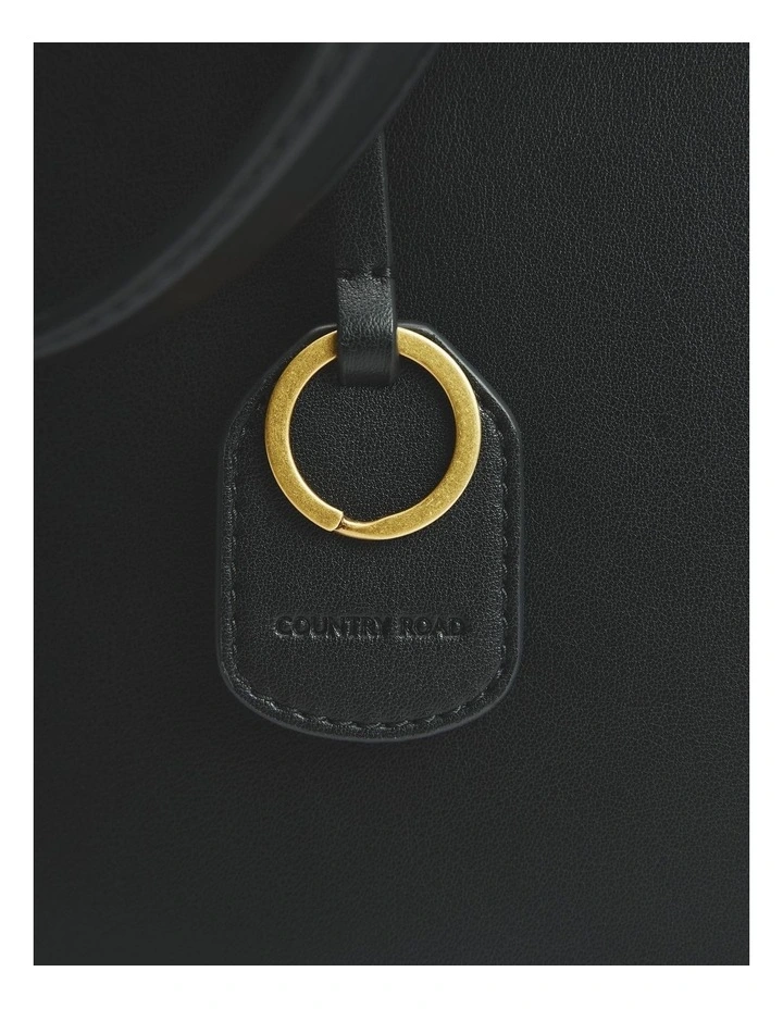 Buckle Detail Tote in Black image 4