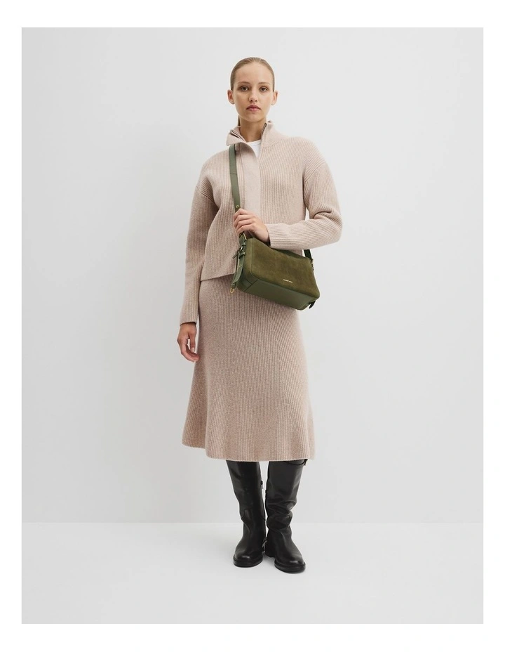 Harley Slouchy Crossbody Bag in Sage image 2
