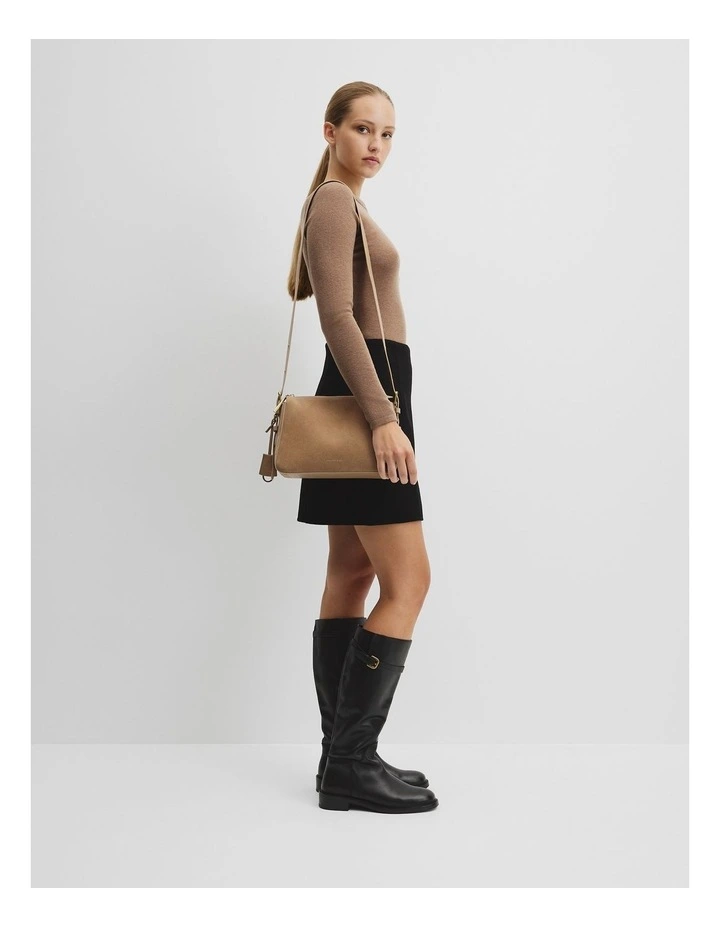 Harley Slouchy Crossbody Bag in Light Camel image 2