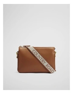 Tri Crossbody Bag in Tan