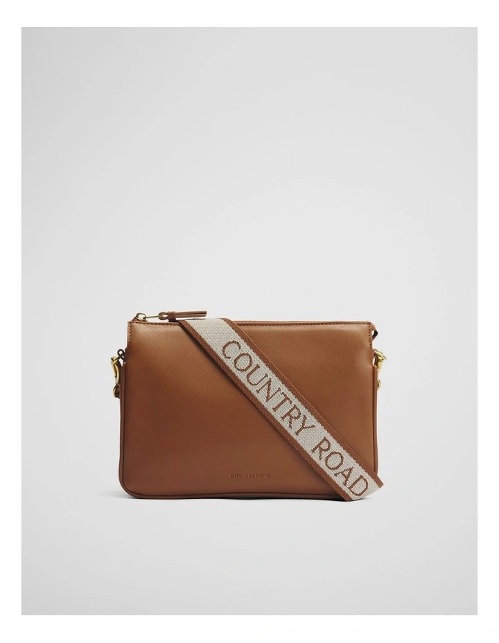 Tri Crossbody Bag in Tan image 1