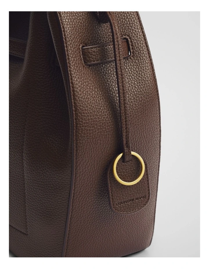 Soft Gathered Shoulder Bag in Espresso image 2