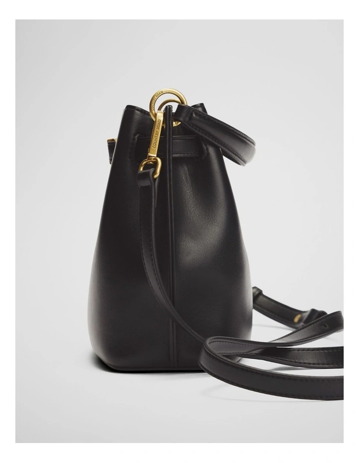 Top Handle Mini Bag in Black image 4