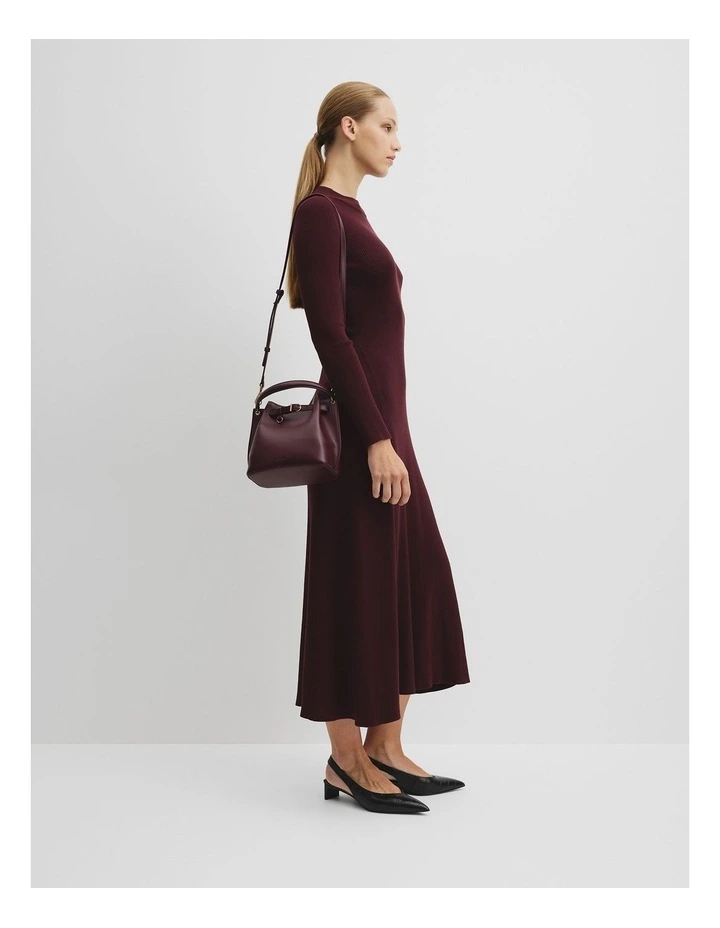 Top Handle Mini Bag in Bordeaux image 2