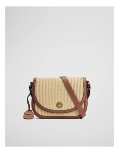 Saddle Crossbody Bag in Tan