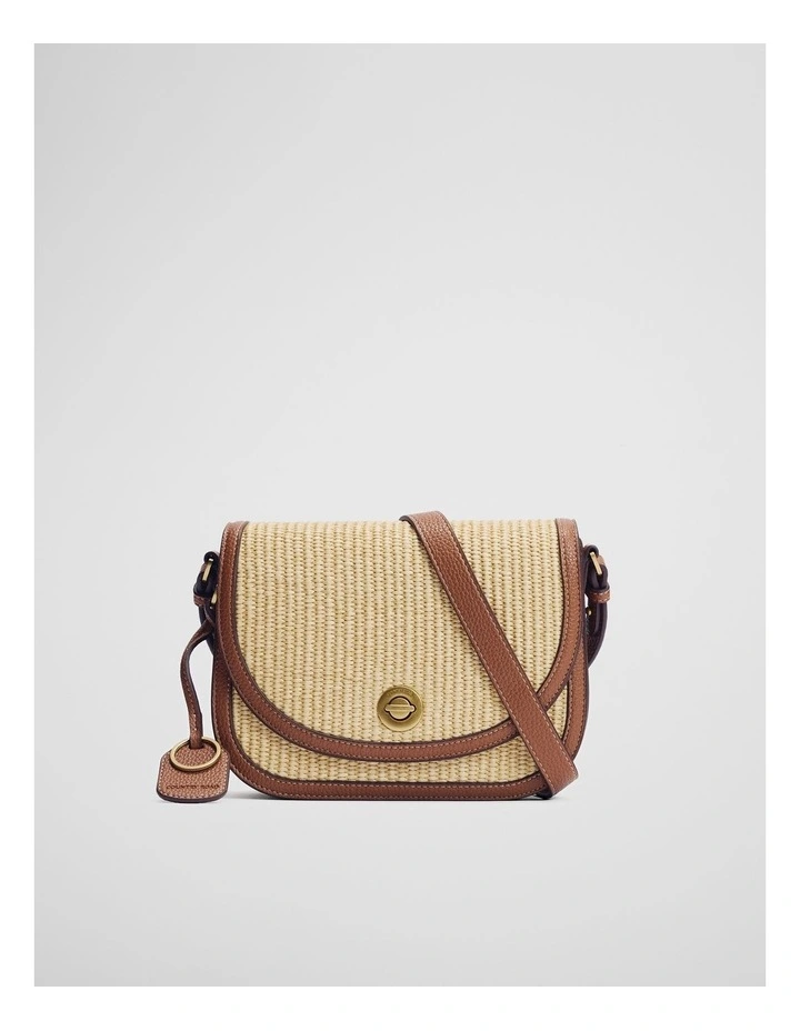Saddle Crossbody Bag in Tan image 1