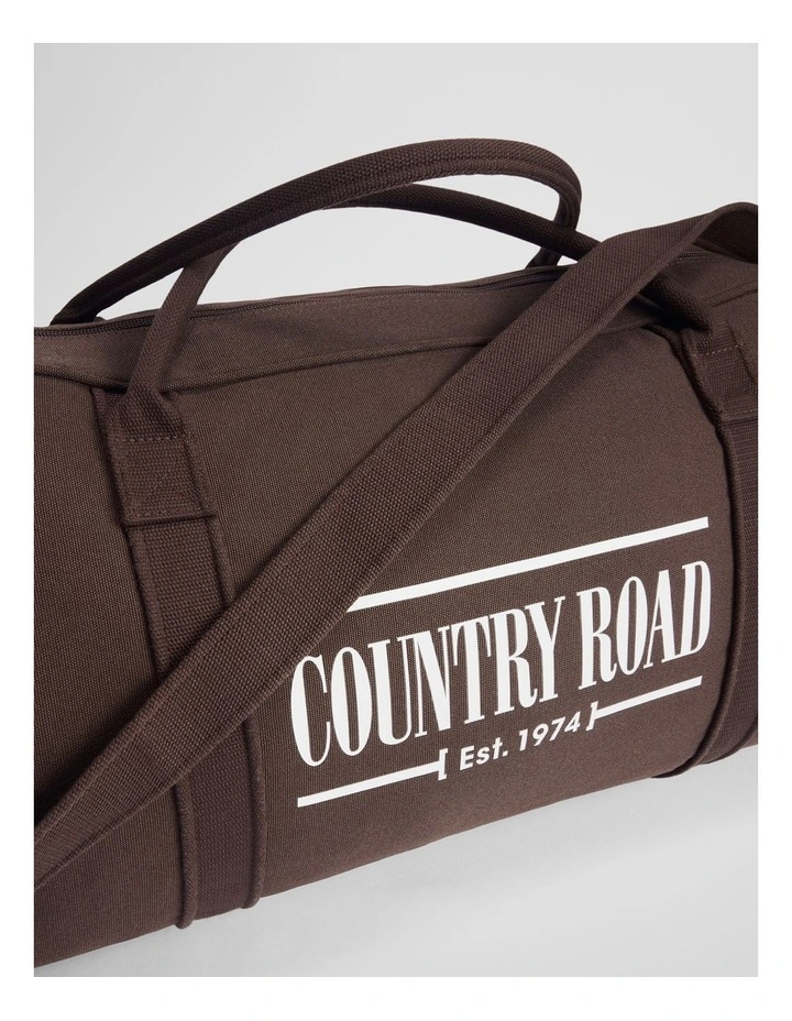 Australian Cotton Heritage Zip Canvas Tote in Espresso image 3