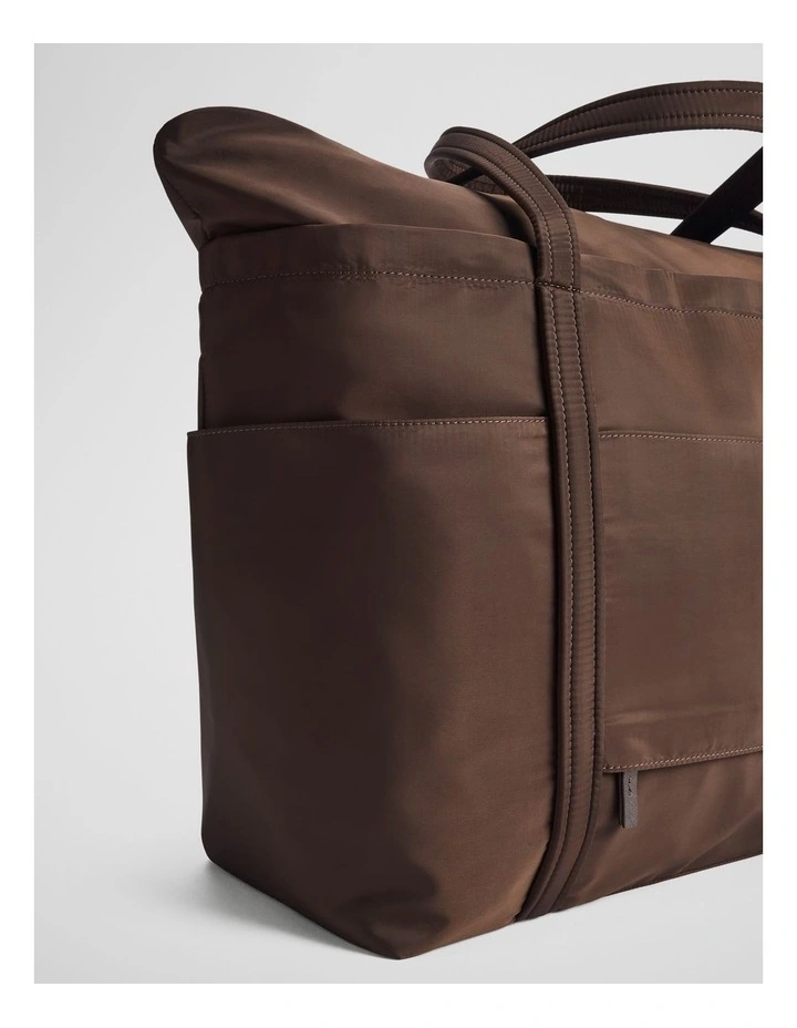 Recycled Polyester Shopper Tote in Espresso image 3