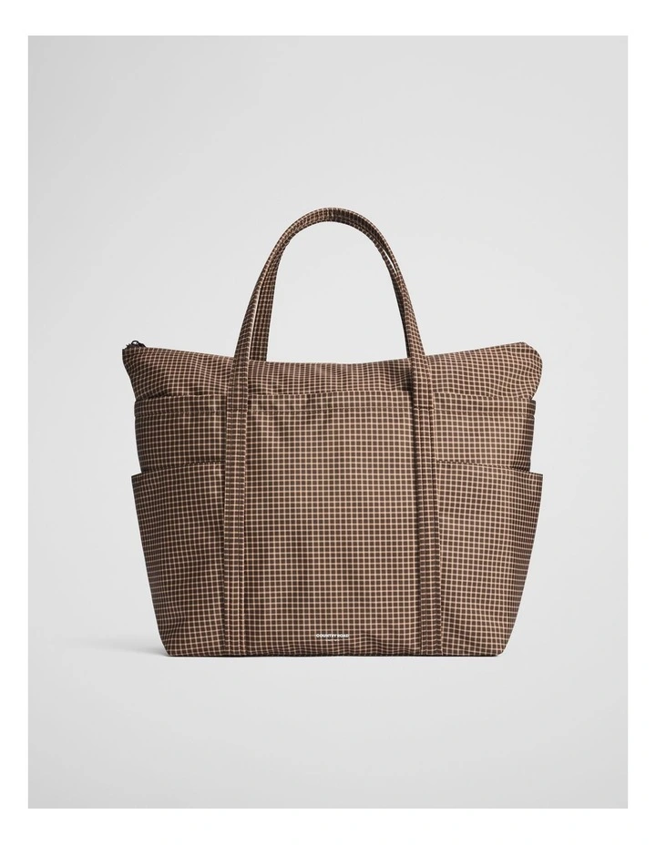 Recycled Polyester Shopper Tote in Cinnamon image 1