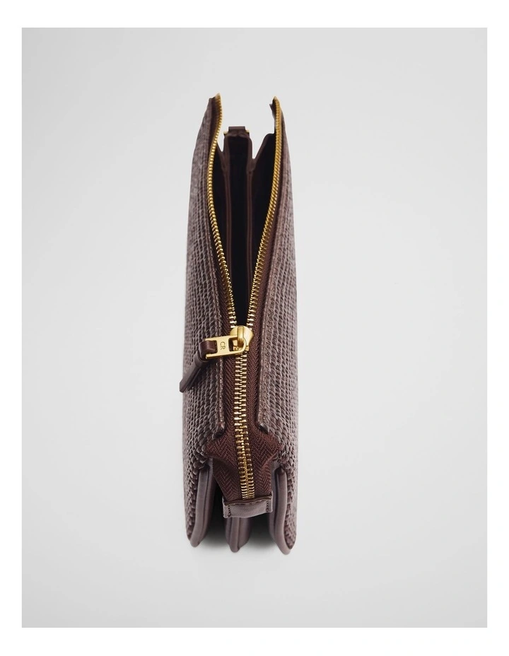 Woven Tri Crossbody Bag in Chocolate image 4