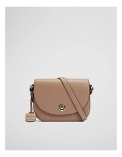Saddle Crossbody Bag in Cognac