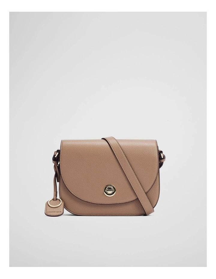 Saddle Crossbody Bag in Cognac image 1