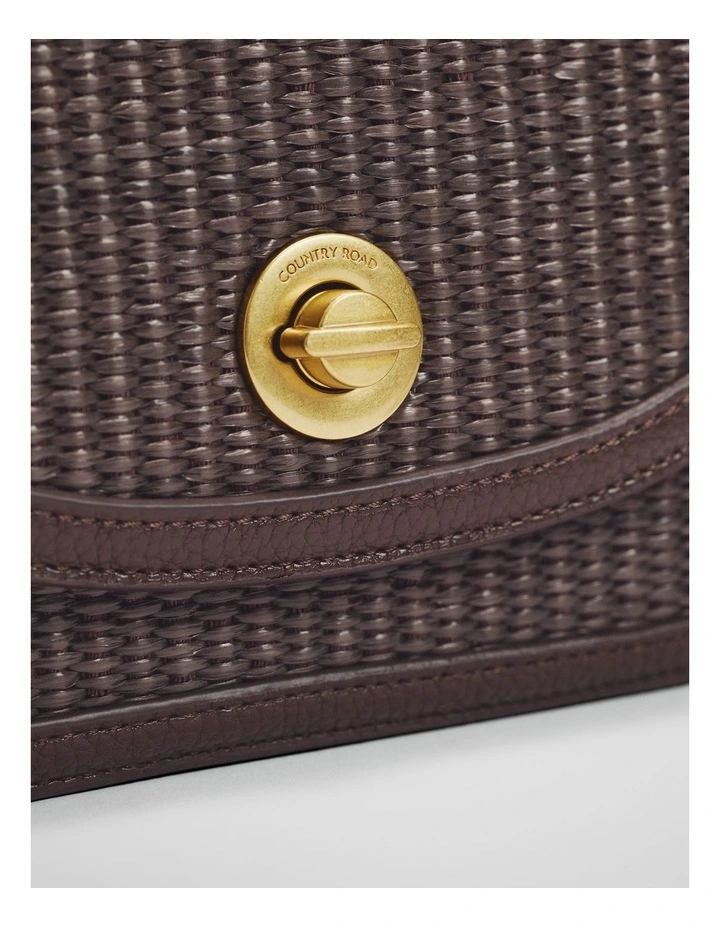 Saddle Crossbody Bag in Chocolate image 4