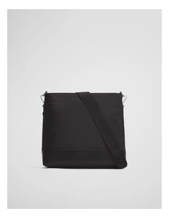 Soft Top Zip Crossbody in Black